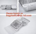 Takeaway oven safe fast food take out disposable aluminum foil container