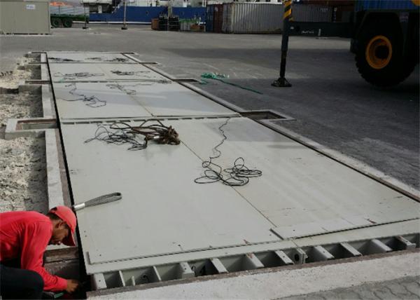 U Shaped Beam Road Weighbridge Truck Scale Type With 4 ~ 6mm Thickness Steel