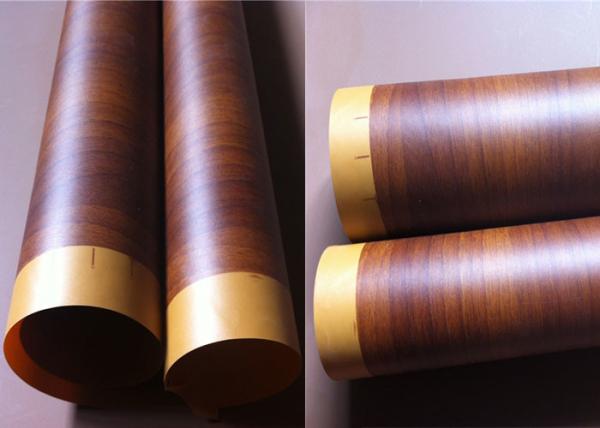 Buy cheap Waterproof Pvc Foil For Membrane Press Vacuum Red Rosewood 500m Roll from wholesalers