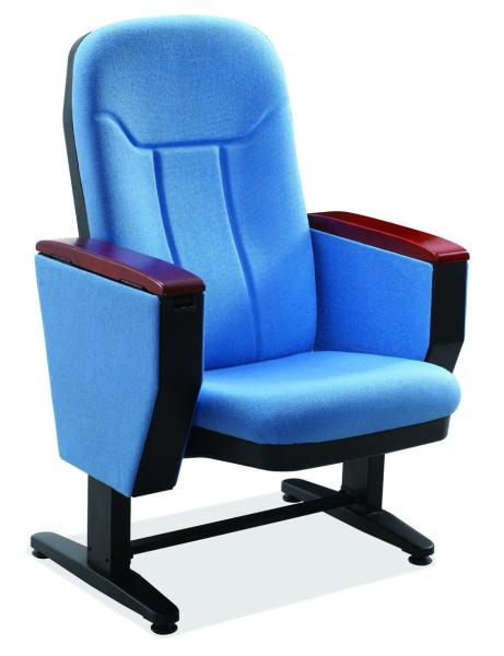 Buy cheap Movable Foot Fold Up Fabric Auditorium Chairs With PP Back / Church Hall Chair from wholesalers
