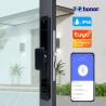 Buy cheap Aluminium Alloy Glass Sliding Door Smart Lock Tuya IC Card Code Fingerprint For Office from wholesalers
