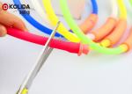 USB Rechargable Full Waterproof IP65 LED Dog Necklace With Silicon Tube Colorful