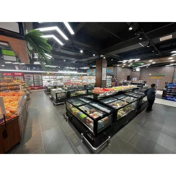 Efficiently Store and Showcase Frozen Products with Seeble Supermarket Island Freezer