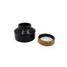 Buy cheap Black Glass Cosmetic Cream Jar With Bamboo Lid 30ml 50ml Facial Cream Containers from wholesalers