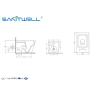 Buy cheap High end European Standard Wall Faced Toilet Ceramic Two Piece 545*360*410mm from wholesalers