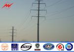 95FT NGCP Philippines Hot Dip Galvanization Steel Power Poles AWS D 1.1