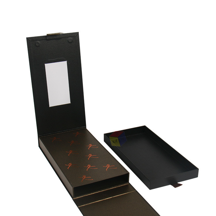 Luxury Custom Double Door Magnetic Closure Paper Food Dubai Chocolate Packaging Box With Sliding Drawer