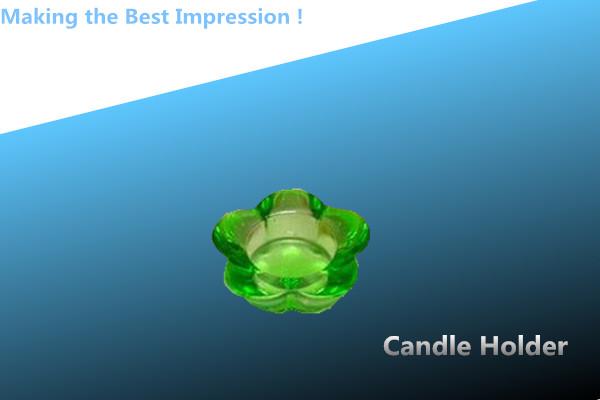 green crystal candle holder/glass candle holder/crystal candle stick/candle