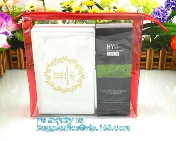 Buy cheap slider pvc promotional packaging bag, zipper bag for cosmetics, office slider transpraent plastic storage bag, slider zi from wholesalers