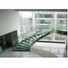 Buy cheap U Channel Curved Deck Stairs Designs Glass Railings System Screw Bolted Installation from wholesalers