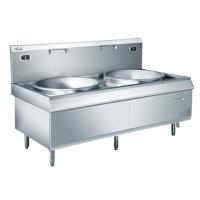 Buy cheap Commercial Single / Double Big Wok Induction Cooker Burner Cooking Range 380V product