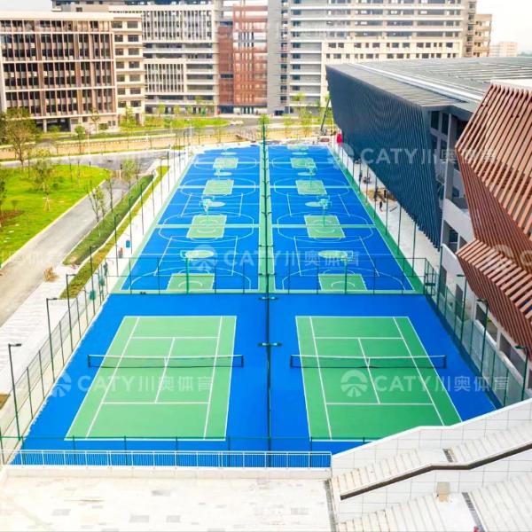 Eco-Friendly Shock-Absorbing Elastic Acrylic Court for Basketball Volleyball