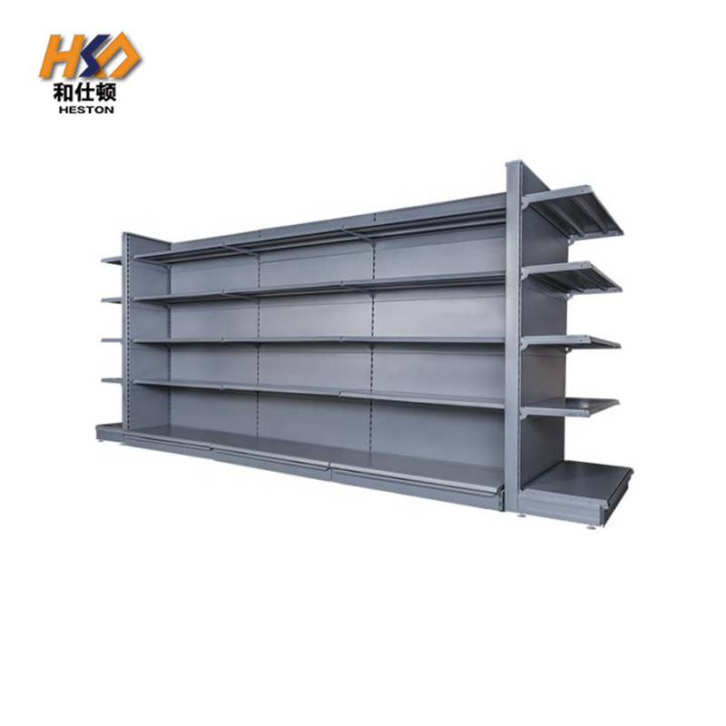 Heavy Duty Multi Layers Supermarket Display Shelf Gondola Shelving