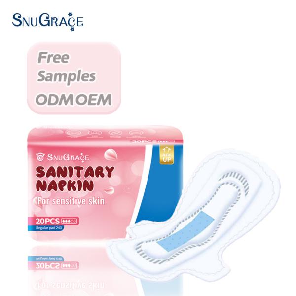 Buy cheap Eco-Friendly and Comfortable SnuGrace Bamboo Charcoal Fluff Pulp Sanitary Napkin from wholesalers