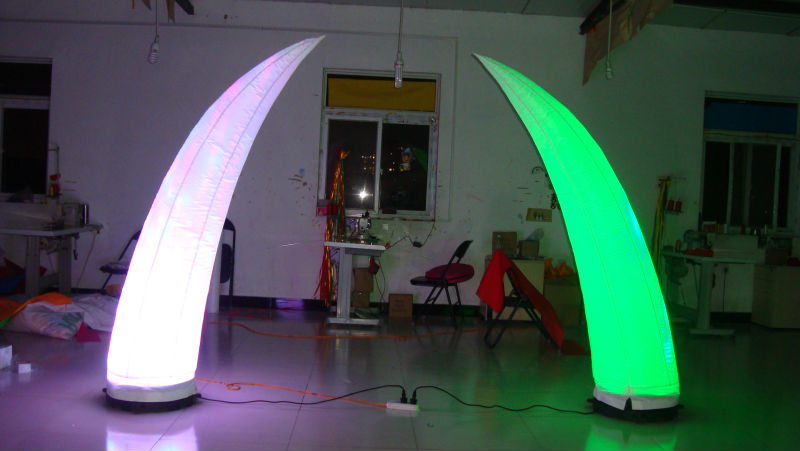 Custom Logo Inflatable Column 3.5m Advertising Classic With Light