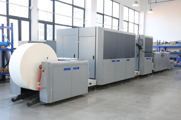 Industrial Grade Monochrome/Dual/CMYK Color Rotary Digital Inkjet Printer High
