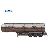 Buy cheap CIMC LINYU 46000L Aluminum Alloy Fuel Tanker Trailer Truck with Wheelbase 6150 product