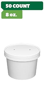 8 oz 50 count white