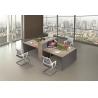 Buy cheap 4 Seats Screen Office Partition Workstation Safely Smooth Staff Furniture from wholesalers