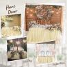 Buy cheap Romantic Ivory Disposable Plastic Table Skirts Extra Fluffy For Wedding Ceremony from wholesalers