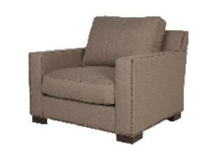 Buy cheap Linen fabric upholstery solid wood hotel lounge chair/single sofa/living room single sofa from wholesalers