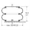 Buy cheap Double Convoluted Air Spring/Air Suspension 2B12-411/FD330-22 363 W01-358-7180 from wholesalers