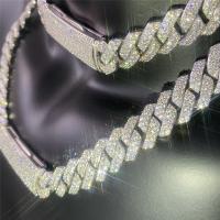 Buy cheap Flawless Moissanite Hip Hop Chains Custom Stamped American Diamond Necklace product