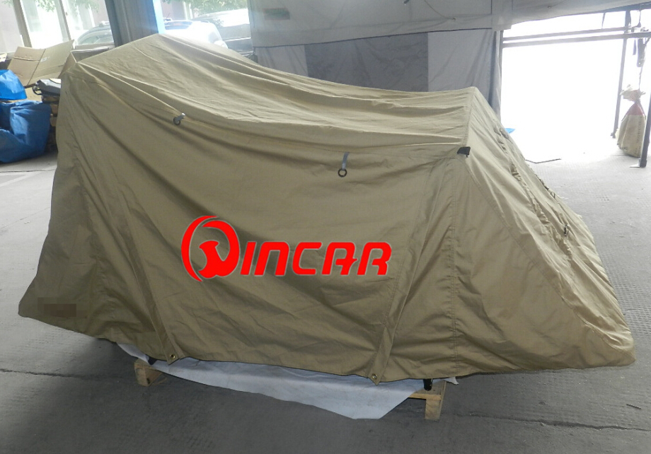 260G canvas 4 x 4 ground camping tent 1-2 person tent from Ningbo Wincar