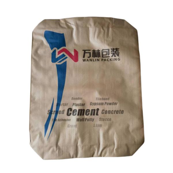 Hot Sale 25KG 40KG 50KG Ad Star Bags PP Block Bottom Bag Cement Valve Bags