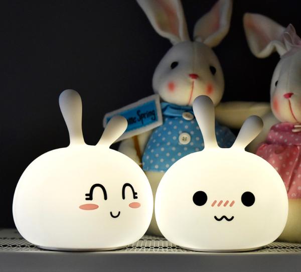 Buy cheap DC5V Bunny Rabbit Night Light ABS Silicone USB Style Pat Control from wholesalers