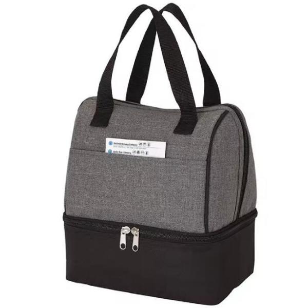 Custom Carry On Two Compartment Portable Office Thermal Insulated Cooler Lunch