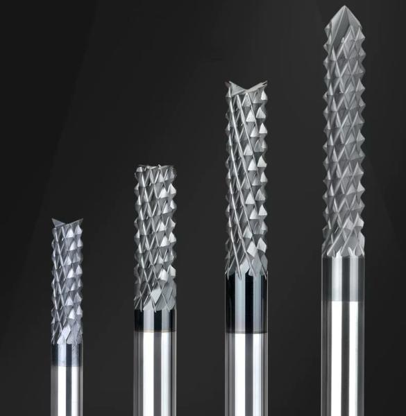 Corn Shaped Tungsten Steel Milling Cutter Coated Carbon Fiber Plate PCB Gong