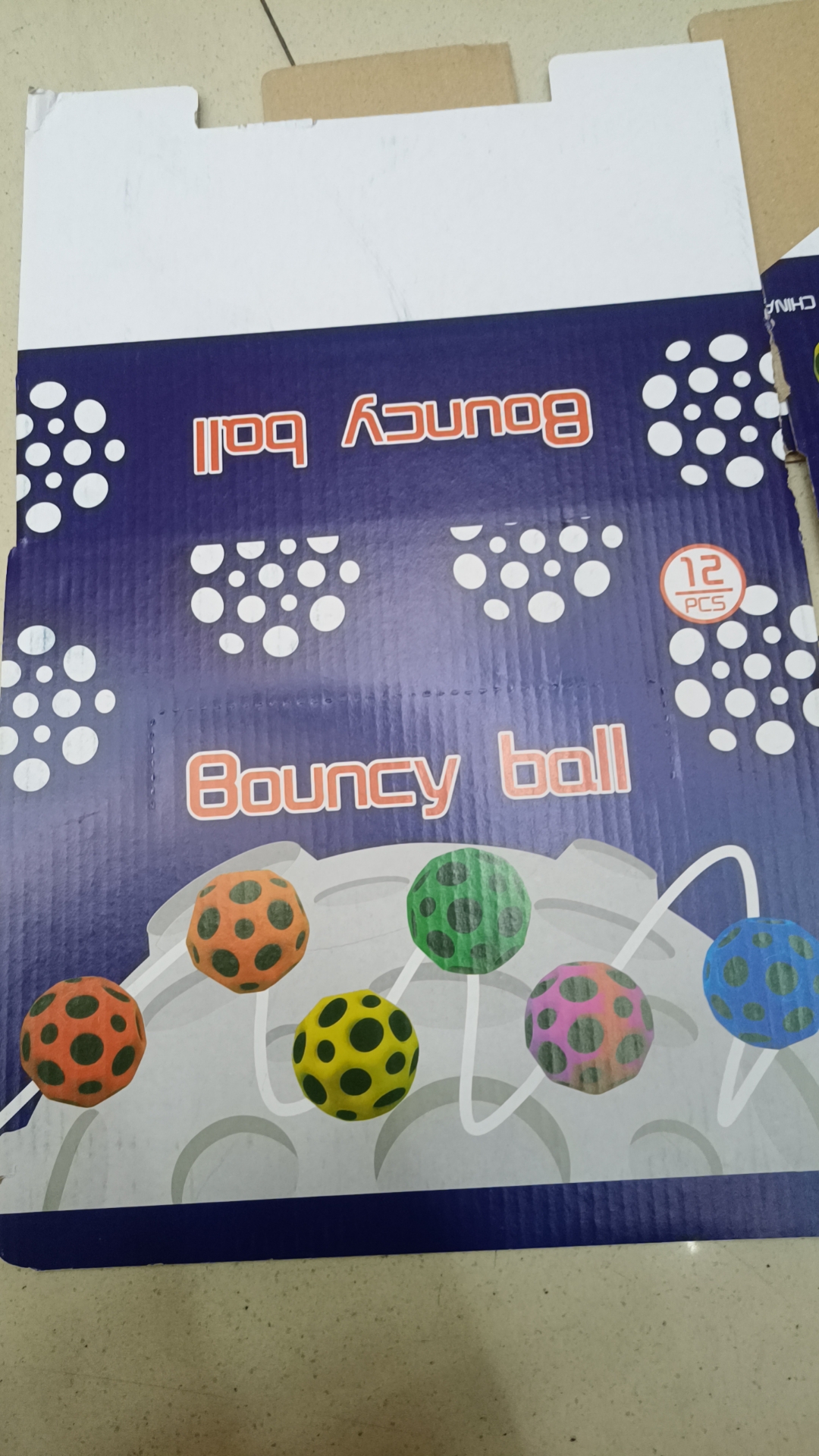 Eco-friendly High Bouncing Moon Shape Anti Relief Ball Toys Space Ball for Kids Play