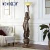 Buy cheap Custom House Indoor Decorative Metal Art Bronze Lady Lamp Sculpture from wholesalers