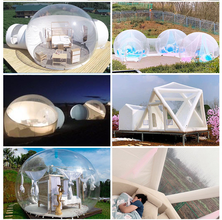 3m with blower air pump kids play transparent bubble house inflatable snow globe