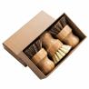 Buy cheap Bamboo Round 3 Packs Mini Natural Scrub Brush With Union Fiber from wholesalers
