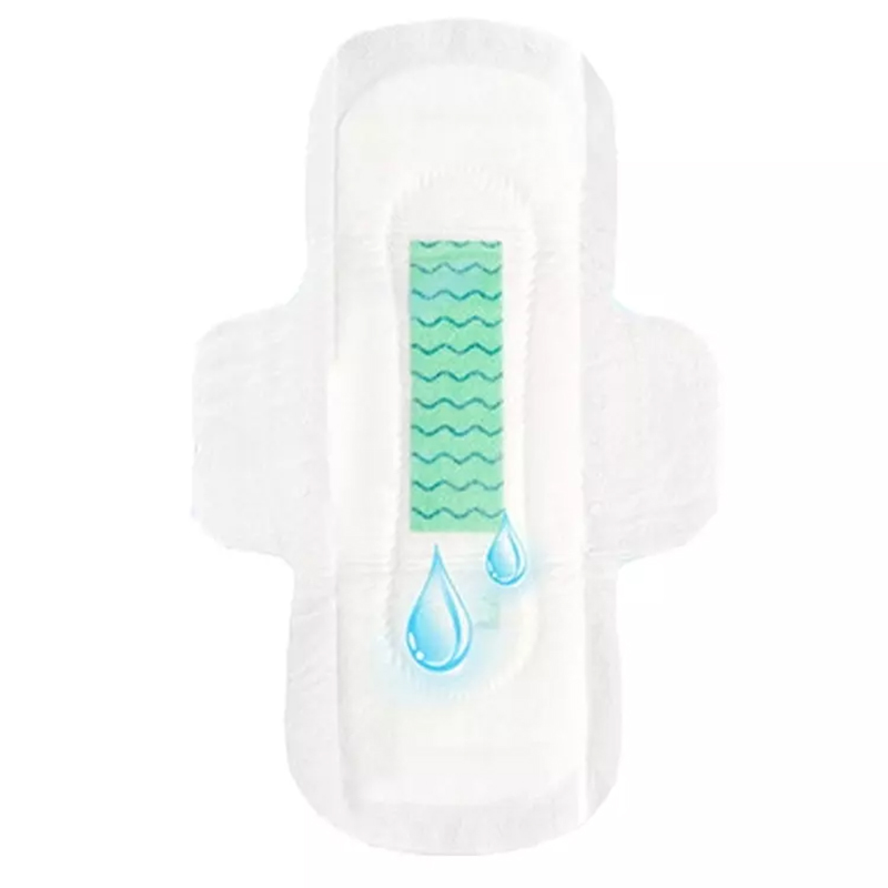 50ml-200ml Absorbency Women Menstrual Pads Organic Cotton Biodegradable Sanitary Napkins