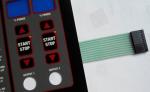 LED Backlighting Tactile Embossing Buttons Membrane Keypad with metal Domes