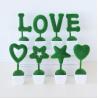 Buy cheap Love decoration Green artificial plant letter decor love/heart/star design table decor from wholesalers