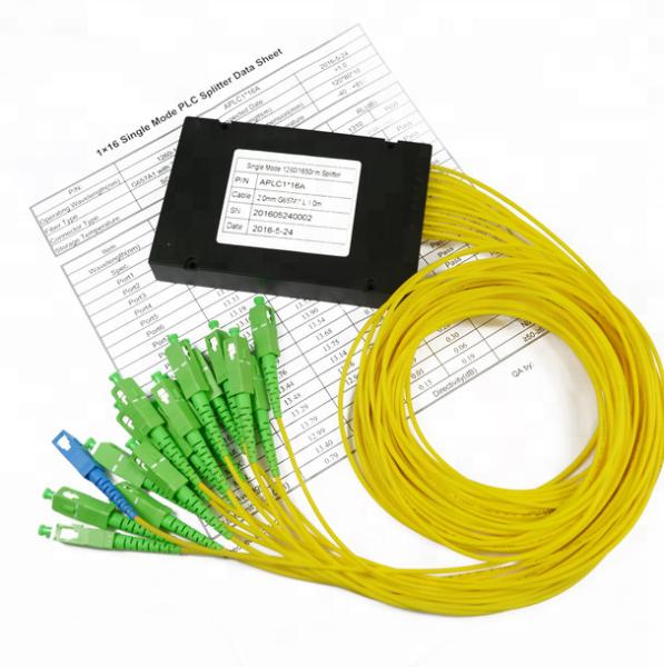 ABS Module Fiber Optic Splitter Box Singlemode G657A 1X16 Customized Pigtail