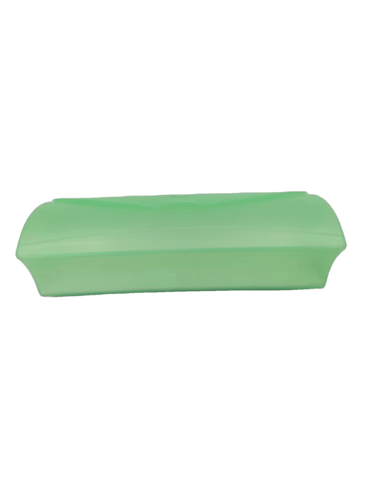 Customizable Green Plastic Eyeglass Case Scratch Resistant Irregular