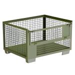 Stackable Collapsible Steel Wire Mesh Pallet Rack Shelving Cage Heavy Duty