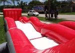 Rent Inflatable Water Slides Kids Jumping Bounce Red PVC Large Inflatable Water