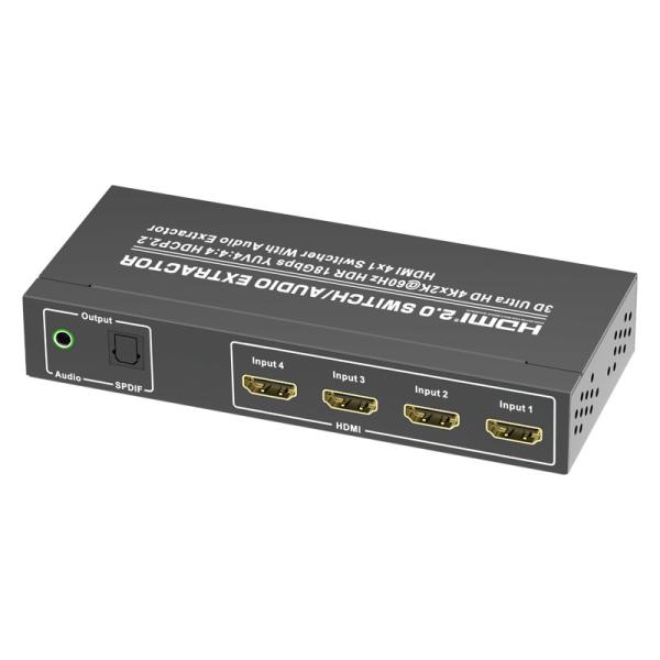 Buy cheap HDMI 2.0 4 X 1 600MHz 18Gbps HDMI 4K Switcher from wholesalers