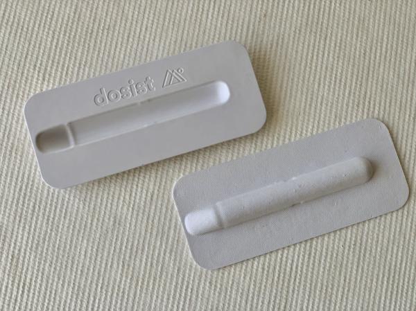 Buy cheap Debossed Molded Paper Pulp Thermoformed E Cigarette Packaging Clean Edge from wholesalers
