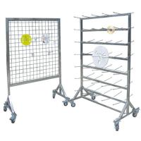 Buy cheap SMT Reel Cart ESD Magazine Rack Stainless Steel Diameter 180mm Hangable Reel product