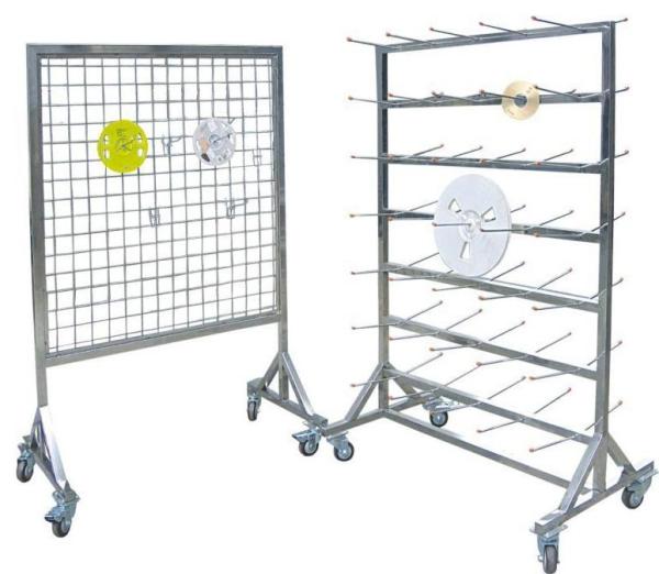 Buy cheap SMT Reel Cart ESD Magazine Rack Stainless Steel Diameter 180mm Hangable Reel from wholesalers