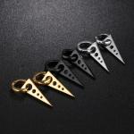 Wholesale Men's Fashion Jewelry Stainless Steel Triangle Hoop Earring