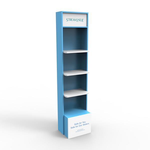 Wood Cosmetic Product Display Stands Baby Care Skin Products Display Wooden