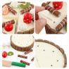 Buy cheap Cake 11cm Wooden Fruit Cutting Set Chopping Kids Role Play Toys from wholesalers
